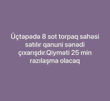 8 sot, Kupça (Çıxarış) lalafo.az -da 8 sot, Kupça (Çıxarış)