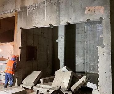 Beton kəsimi və deşilməsi xidməti - Monolit və panellərdə açılışların
