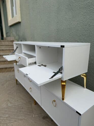 misar 1: Yeni, Düz TV altlığı, Polkalı, Laminat, Azərbaycan — 5