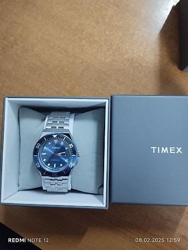 elektrikli saat: Yeni, Qol saatı, Timex, rəng - Göy — 4