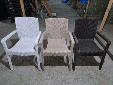 Bağ, çöl oturacaqları: Yeni, Kvadrat masa, 4 stul, Açılmayan, Stullar ilə, Plastik — 14