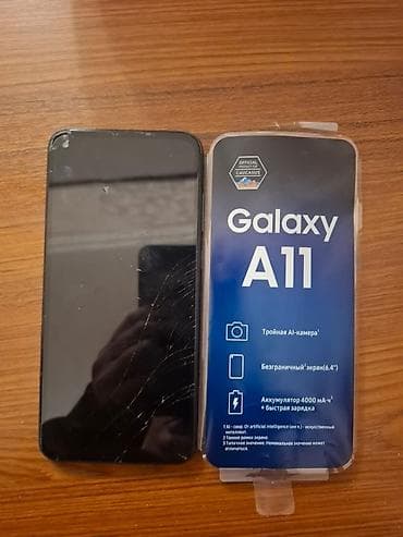 iphone se 2 ikinci el: Samsung Galaxy A11, 32 GB, rəng - Qara, Qırıq — 1