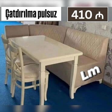 metbext divani: Mətbəx dəsti Divan + Masa + 2 Stul Qiymət : 410₼ Divan:1.20x1.70 — 3
