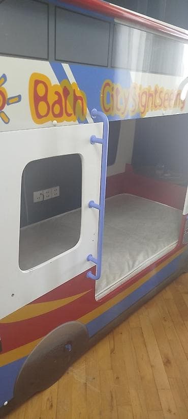 sergiden sekiller: Oğlan və qız üçün, Çarpayı, Matrassız, Siyirməsiz, MDF — 7