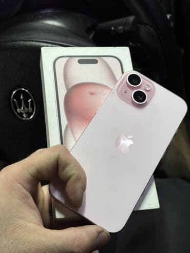 ayfon 8 ucuz: IPhone 15, 256 GB, Çəhrayı, Face ID — 10