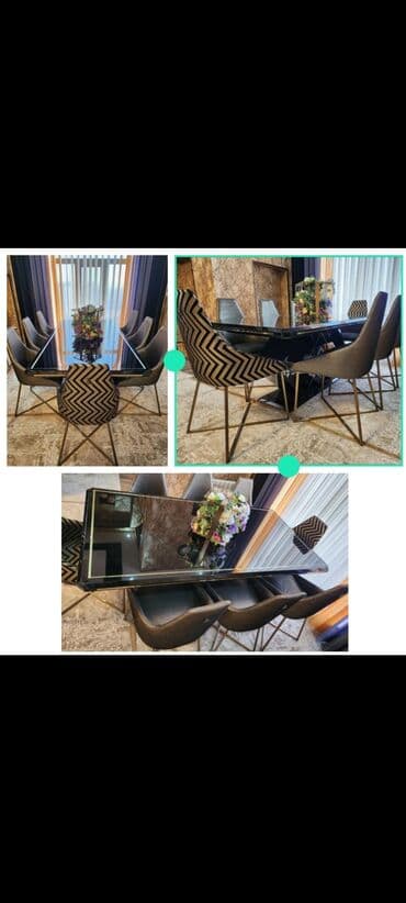 oturacaq dəstləri: İşlənmiş, 8 stul — 1