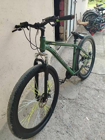 Sporttime MTB dağ velosipedi - Çərçivə: Alüminium ərintisi, mat yaşıl