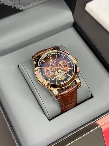 Patek Philippe üslubunda klassik kişi qol saatı - Korpus: parlaq — 2