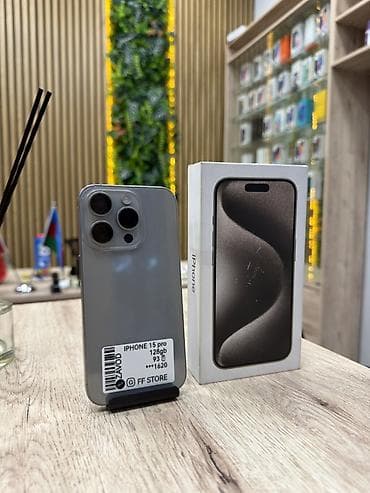 iphone sx: IPhone 15 Pro, 128 GB, Gümüşü, Face ID — 1