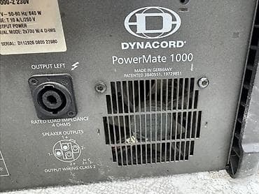 azerbaycan tarixi 10: Dynacord PowerMate 1000 (PM1000-2, 230V) — Alman istehsalı — 2