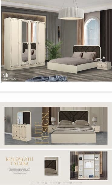 sumqayit 2 ci el mebel: İkinəfərlik çarpayı, Dolab, Termo, 2 tumba, Yeni — 1