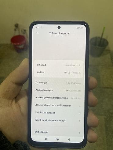 s10 lite: Xiaomi 11 Lite, 128 GB, rəng - Göy, 
 Barmaq izi, Face ID — 4