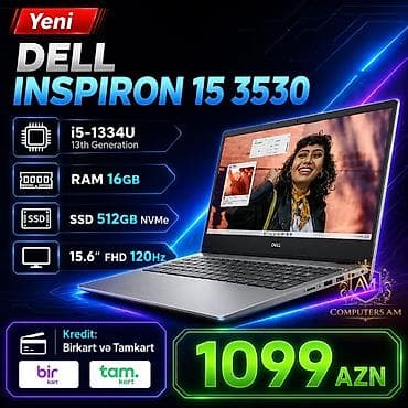 Yeni Dell Inspiron, 15.6 ", Intel Core i5, 512 GB