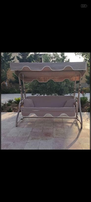 dəmir soba: Bağ yelləncəyi – 3 nəfərlik salon tipli model - Geniş oturacaq və bel — 4