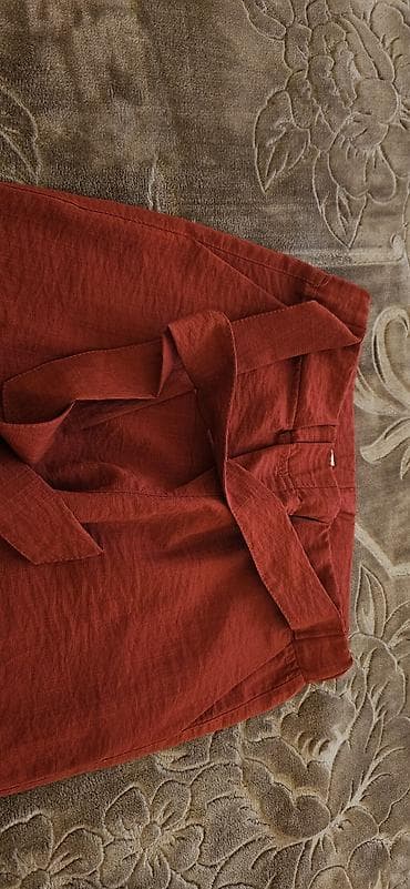 Брюки, 3XL, цвет - Красный — 2