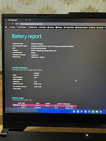ASUS: İşlənmiş ASUS TUF Gaming, 15.6 ", AMD Ryzen 7, 1 TB, Ünvandan götürmə, Pulsuz çatdırılma, Ödənişli çatdırılma — 4