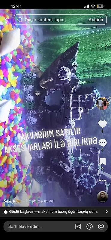 akvarium aksesuarlari: Akvaryum dekoru – “batmış gəmi” fiquru - Material: toksik olmayan — 2