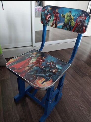 школьные парты и стулья: Oğlan üçün, İşlənmiş, Siyirməsiz, Parta, Stullar ilə — 1