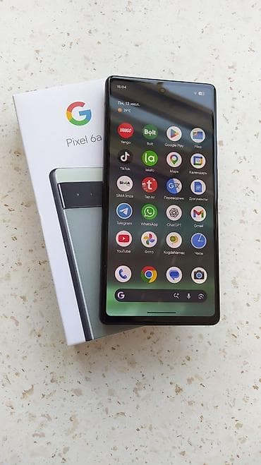 data modem sim card: Google Pixel 6A, 128 GB, rəng - Yaşıl, Face ID, Sensor, Sənədlərlə — 1