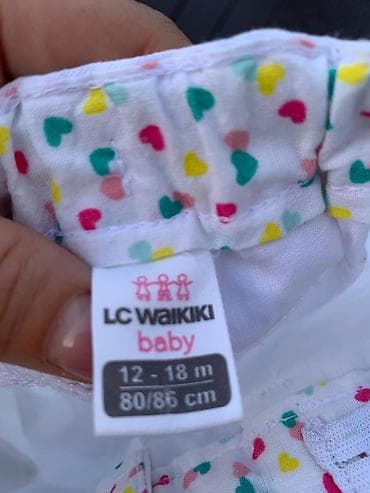 LC Waikiki Baby şalvar - Ölçü: 12–18 ay (80–86 sm) - Rəng: ağ - — 2