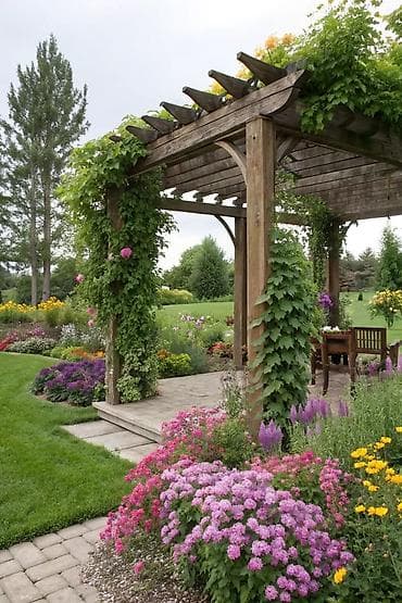 Мебель на заказ: Bağ üçün taxta pergola – dizayn və quraşdırma xidməti - Material — 3