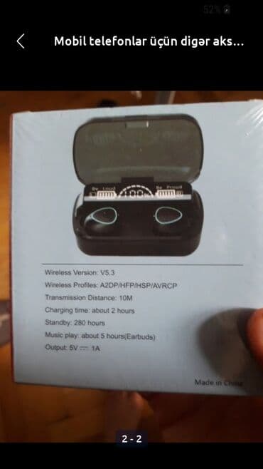 qulaqlıqlar: Simsiz (Bluetooth) Qulaqcıqlar, rəng - Qara — 3