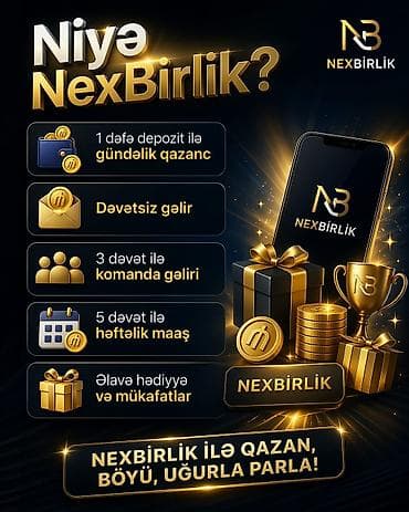 NexBirlik – mobil tətbiq və platforma Xüsusiyyətlər: - 1 dəfə lalafo.az -da NexBirlik – mobil tətbiq və platforma Xüsusiyyətlər: - 1 dəfə