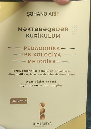 Məktəbəqədər təhsil müəllimi: ***25Azn alınıb. 20Azn satılır. YENİDİR. Məhsul: “Məktəbəqədər — 1