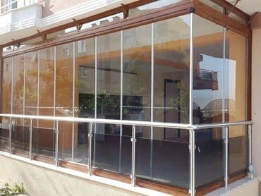 Şüşə balkon sistemləri – sürüşən/qatlanan panoramik vitraj - Balkon