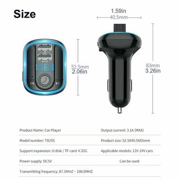 блютуз для автомагнитолы: Bluetooth modulyator "t829s led" qi̇ymət sondur!! Topdan və — 8