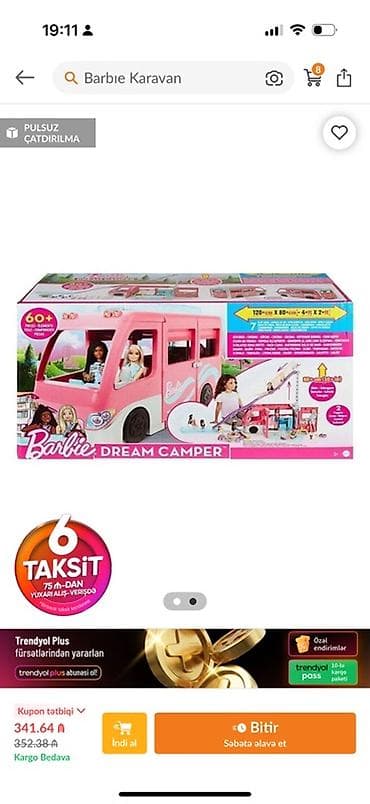 Barbie Dream Camper – uşaqlar üçün əyləncəli karvan dəsti - 60+ — 1