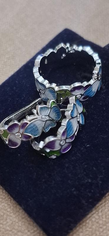 Bijuteriye. Stal. Rengini deyishmir. Gumushe benzeyir — 6