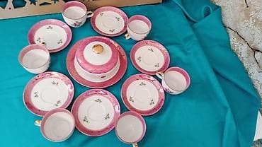 Çay dəsti, Farfor — 2