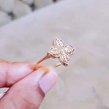 qızıl üzüklər qiymətləri 2022: Toy, Üzük, Sarı qızıl, 585 Əyar, Qaşsız — 3