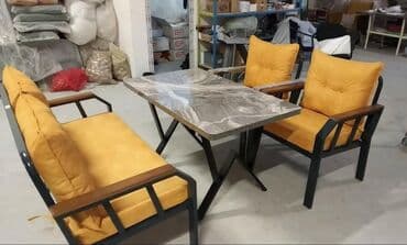 kafe stullari: Qonaq otağı üçün, Yeni, Açılmayan, Dördbucaq masa — 2