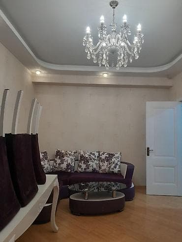 icarə az: Yeni tikili 3 otaqlı mənzil - Geniş qonaq otağı: klassik lüstür — 1
