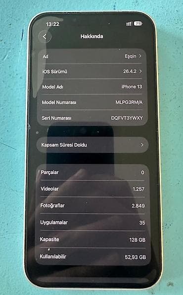 macbook pro m3: IPhone 13, 128 GB, Ağ — 3