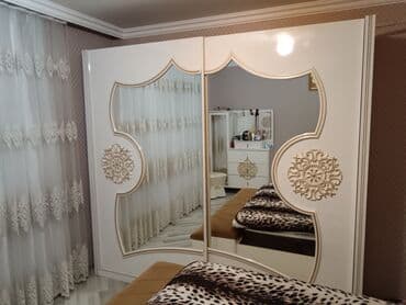 белая мебель в стиле прованс: İkinəfərlik çarpayı, Dolab, İşlənmiş — 3