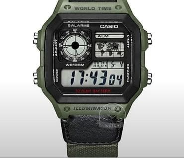 saat remen: Yeni, Qol saatı, Casio, rəng - Yaşıl — 1