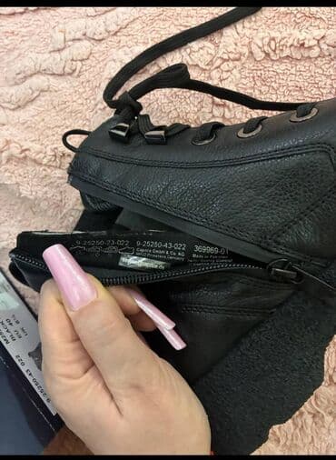 женские бот: Размер: 40, цвет - Черный, Новый — 7