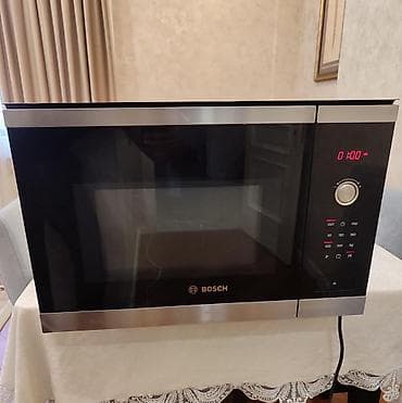 Mikrodalğalı soba Bosch, Quraşdırılan, Mikrodalğalar ilə, rəng - Qara