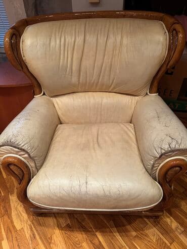 divan 2 əl: Divan, İşlənmiş, Açılmayan, Bazasız, Süni dəri, Çatdırılma yoxdur — 3