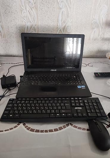 ASUS noutbuk + klaviatura və siçan dəsti