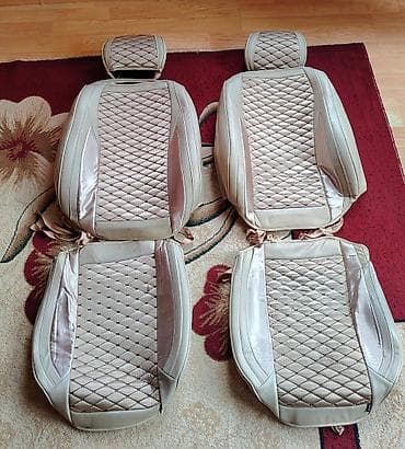 Avtomobil oturacaq üzlükləri dəsti - Rəng: bej/qızılı tonlarda - — 3