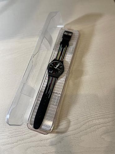 cib saatlari: Qol saatı, Swatch, rəng - Qara — 1