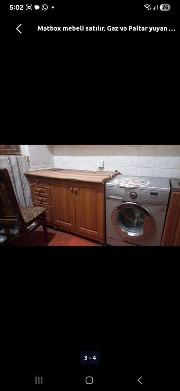 Məişət kimyəvi maddələri: Məhsul: Mətbəx mebeli dəsti Təsvir: - Üst hissə: 6 qapılı asma — 3