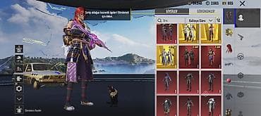 PUBG Mobile oyun hesabı – nadir kostyumlar və yüksəldilən silahlar ilə