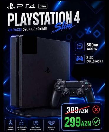 xbox 360 ucuz: PlayStation 4 Slim oyun konsolu - 500 GB yaddaş: çoxsaylı oyun və — 1