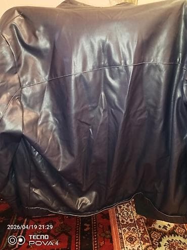 koja pencək: Kişi dərisi görünümlü goy gödəkçə temiz turk mali deri godekcedi — 3