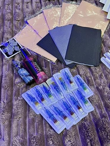 Наборы инструментов: Peşəkar Döymə (Tattoo) Seti – tam komplekt Məzmun: - Döymə üçün qələm — 3